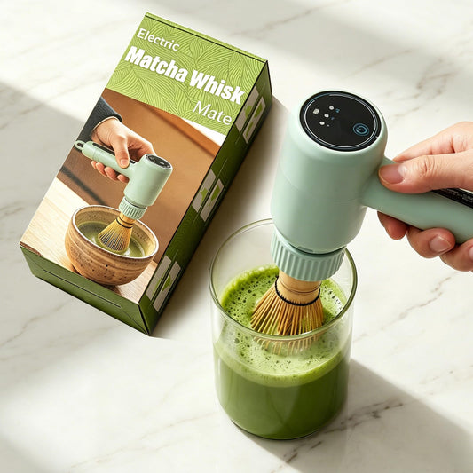 Matcha Whisk Portable Electric Powered Whisk for Matcha Powder (Sage Green)