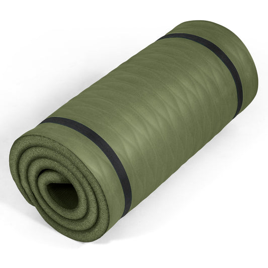 1" Extra Thick Yoga Mat (Mesh / Green)
