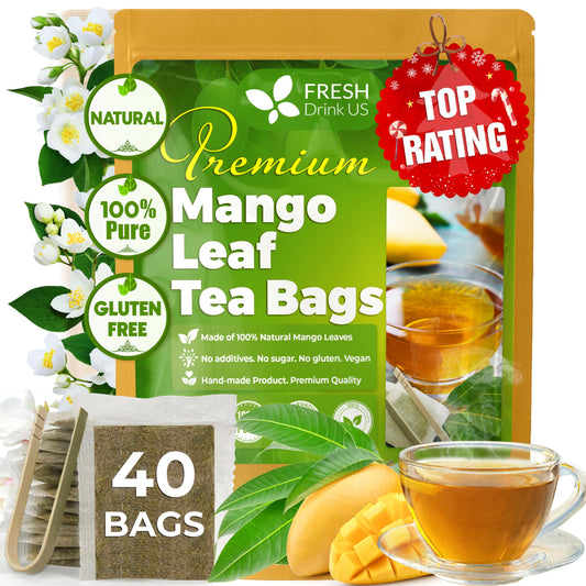 Premium 40 Mango Leaf Tea Bags (40 Tea Bags)
