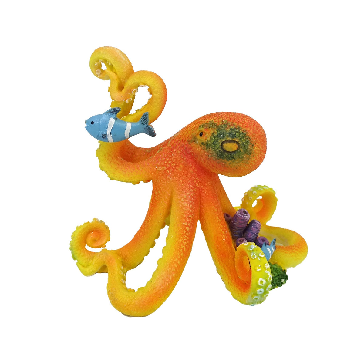Deep Sea Octopus Statue (Orange)