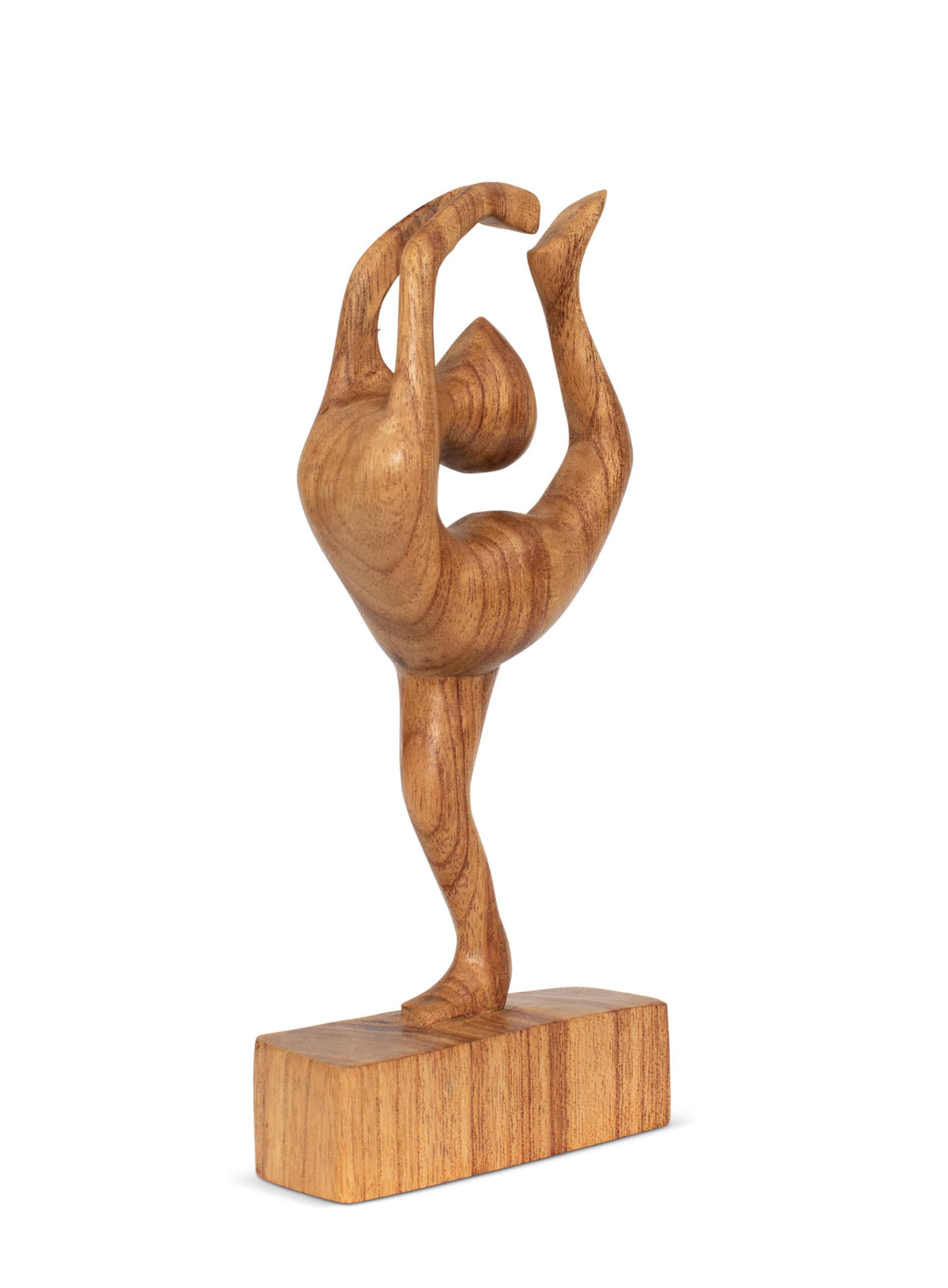 10" Wooden Handmade Abstract Sculpture Art Decorative Home Decor Handcrafted Figurine Accent Decoration Artwork Hand Carved (Dancer Pose)