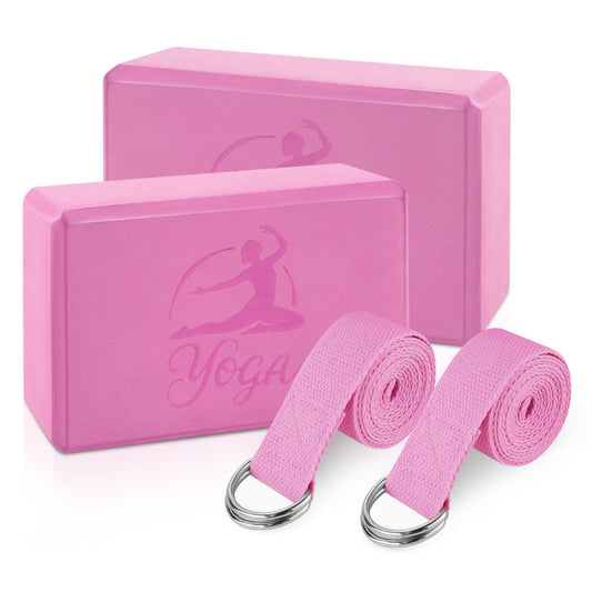 Yoga Blocks Set (Pink)