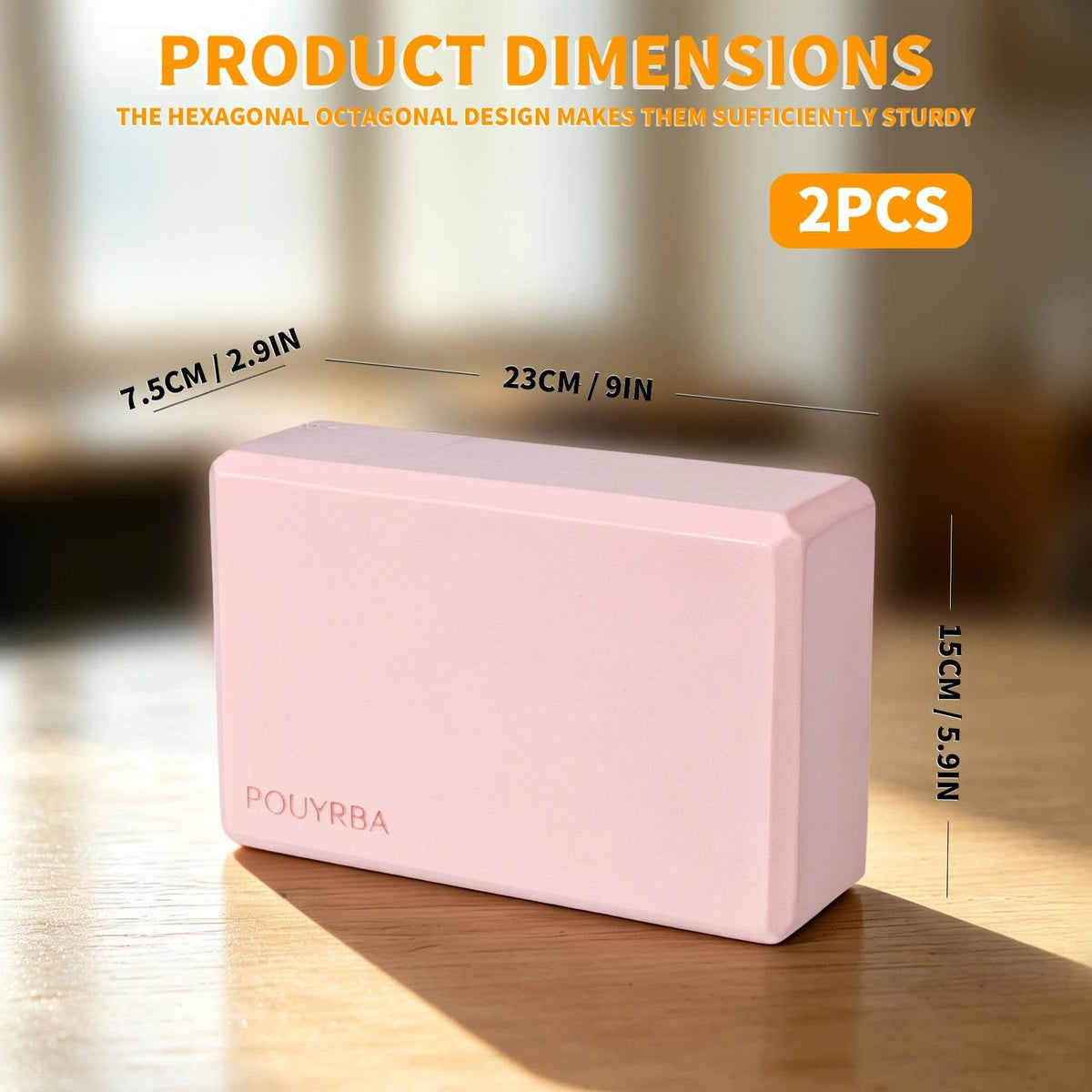 Yoga Blocks 2 Pack (Cherry Blossom)