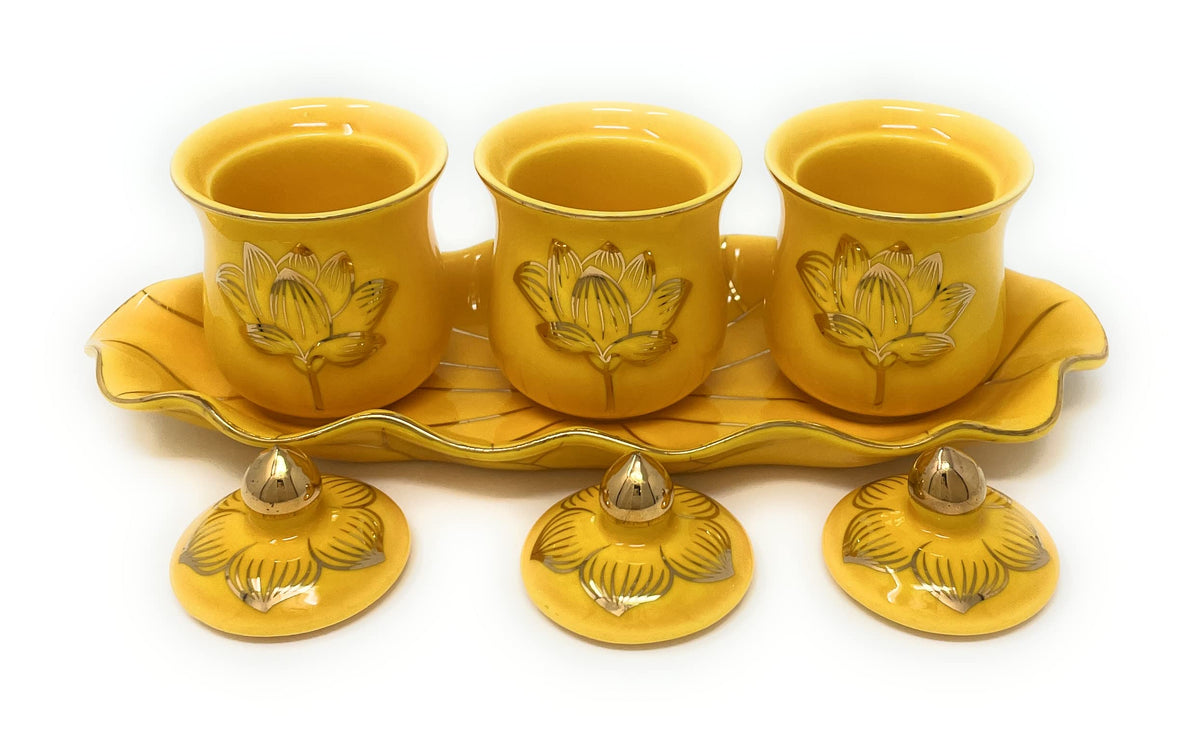 3 Altar Cups Set (Yellow)