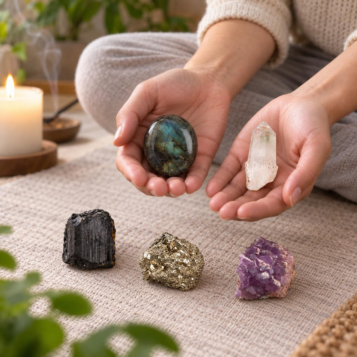 Healing Crystal Set (Protection & Abundance)