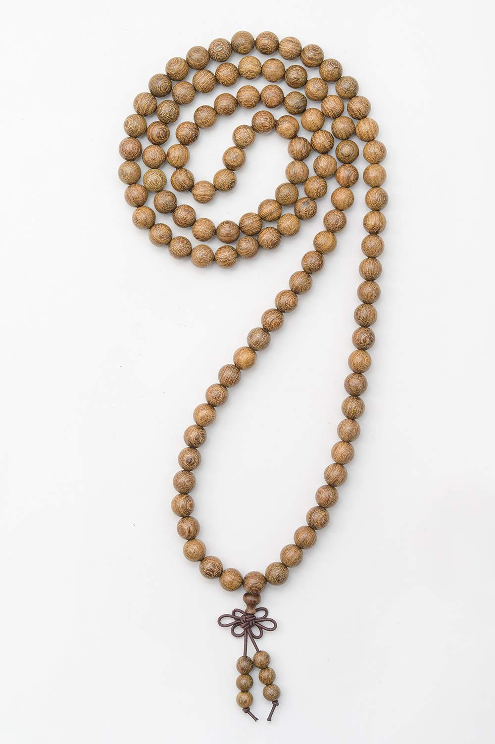 Mala Beads Bracelet 108 8mm Prayer Meditation Sandalwood Elastic (8mm Gold Sandalwood)