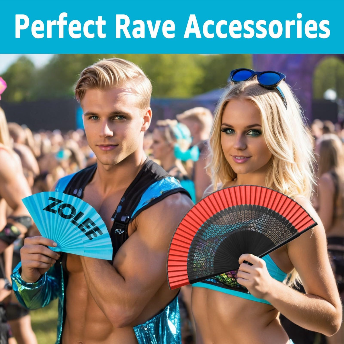 Folding Hand Fan for Women (Sexy Red)