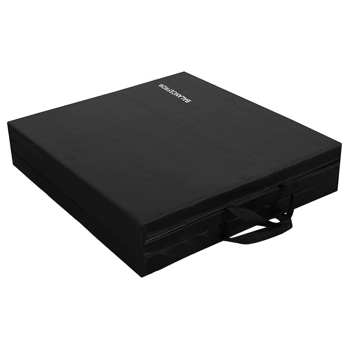 6x2 Feet 3 Panel Folding Gymnastics Mat  1.5 (Black)