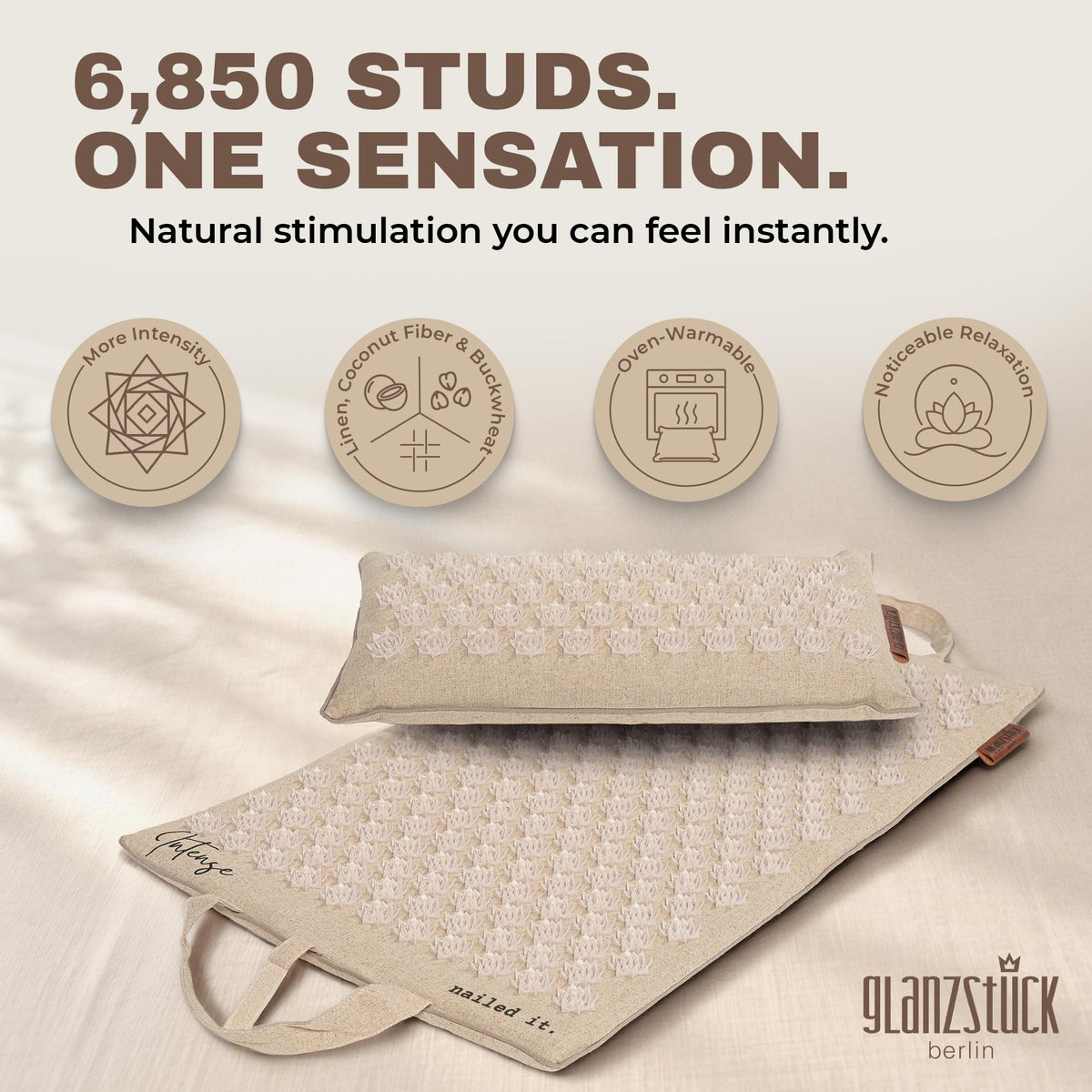 Acupressure Mat and Pillow Set Intense (XL Intense)