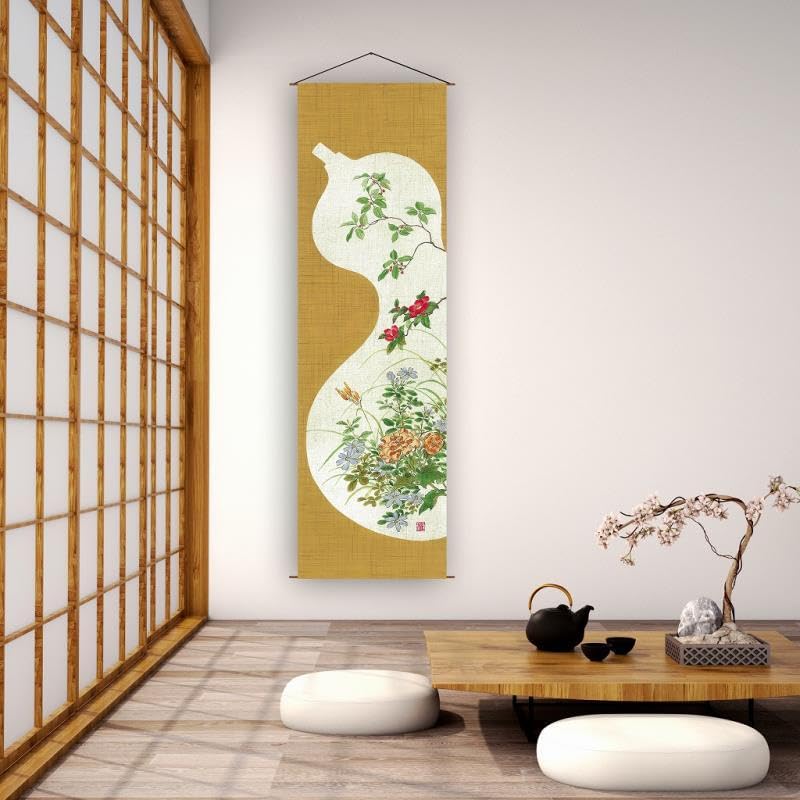 Japanese Tapestry Wall Art (Gourd)