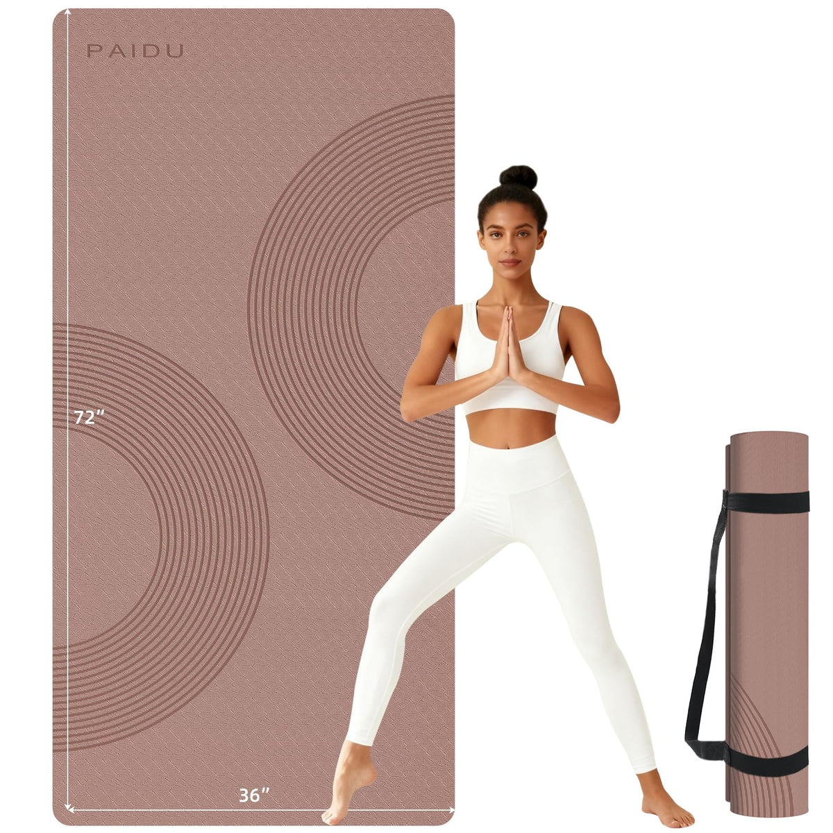 Extra Large Yoga Mat (Brown - Double C)