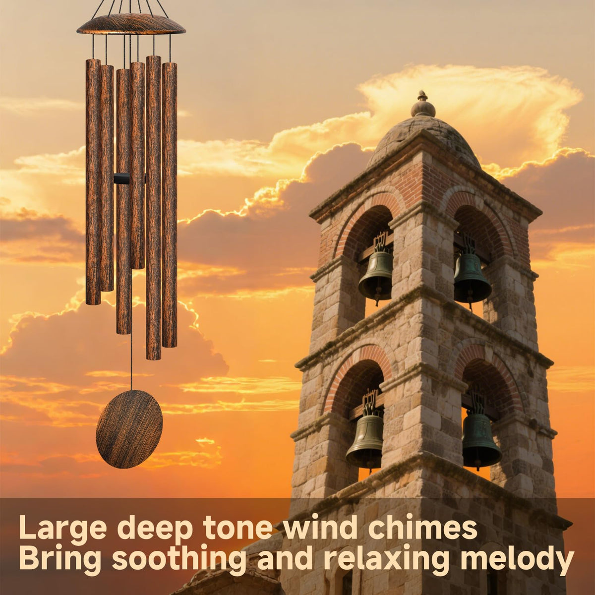 45" Large Wind Chimes for Outside (Vintage / 45")