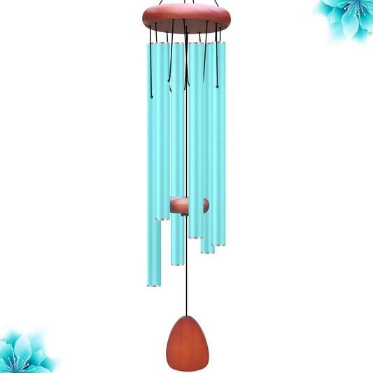Large Aluminium Wind Chimes (Blue Wind Chime-36“)