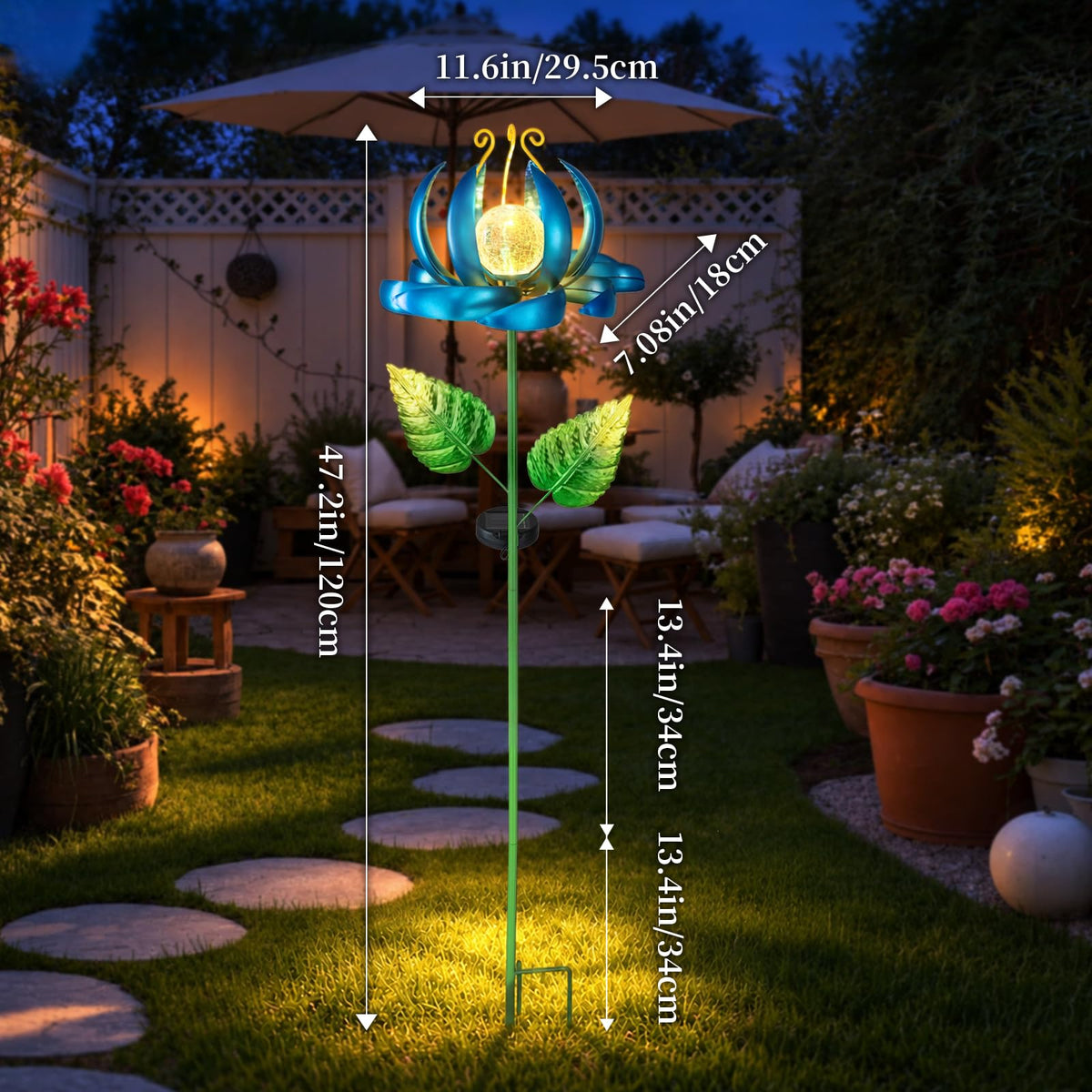Solar Wind Spinner Lights (Blue-large)