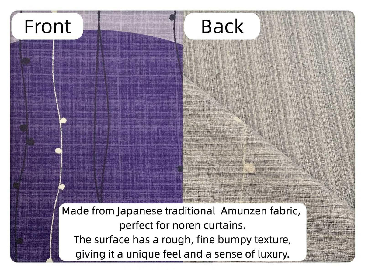 Noren Japanese Doorway Curtain Tapestry Decorations Room Divider Privacy Anime Curtains Zen Style Doorway Curtain Panel Traditional Chinese (Purple Enso Circle / 33.5"W x 67"L (Pack of 1))