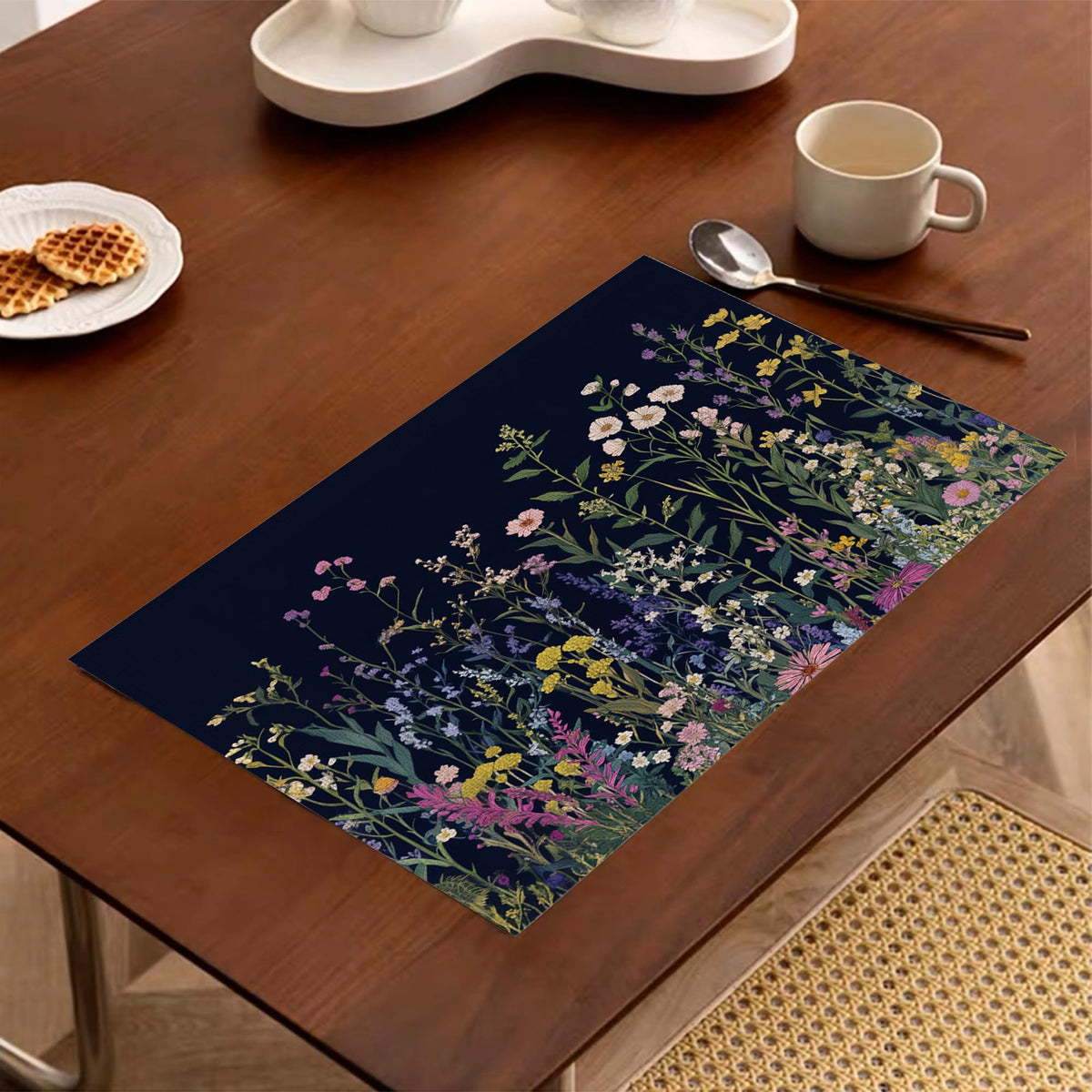 Wildflower Spring Floral Placemats Set of 6 (Wildflower Spring Floral Garden Flowers)