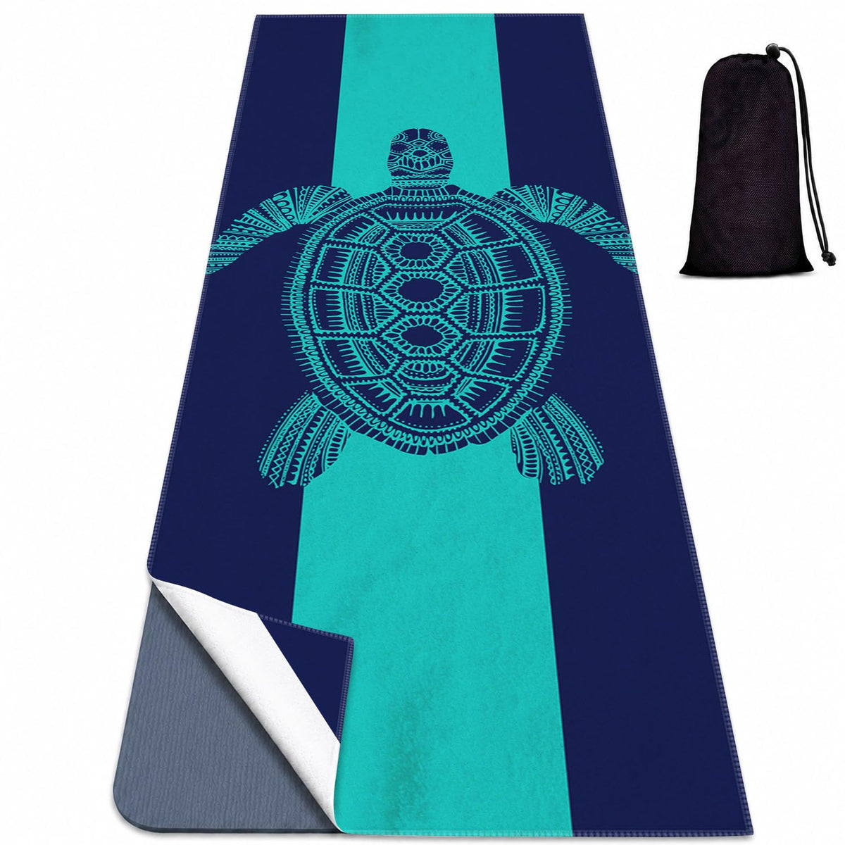 Yoga Mat Towel (Sea Turtle-01 / Large)