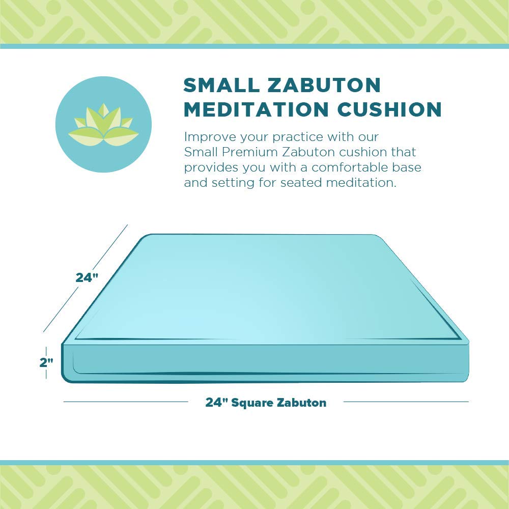 Zabuton Meditation Cushion (Natural / Standard 24x24x2)