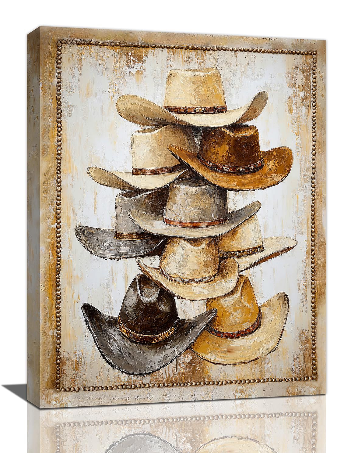 Western Wall Art (Cowboy Hats / 12L" x 16W")