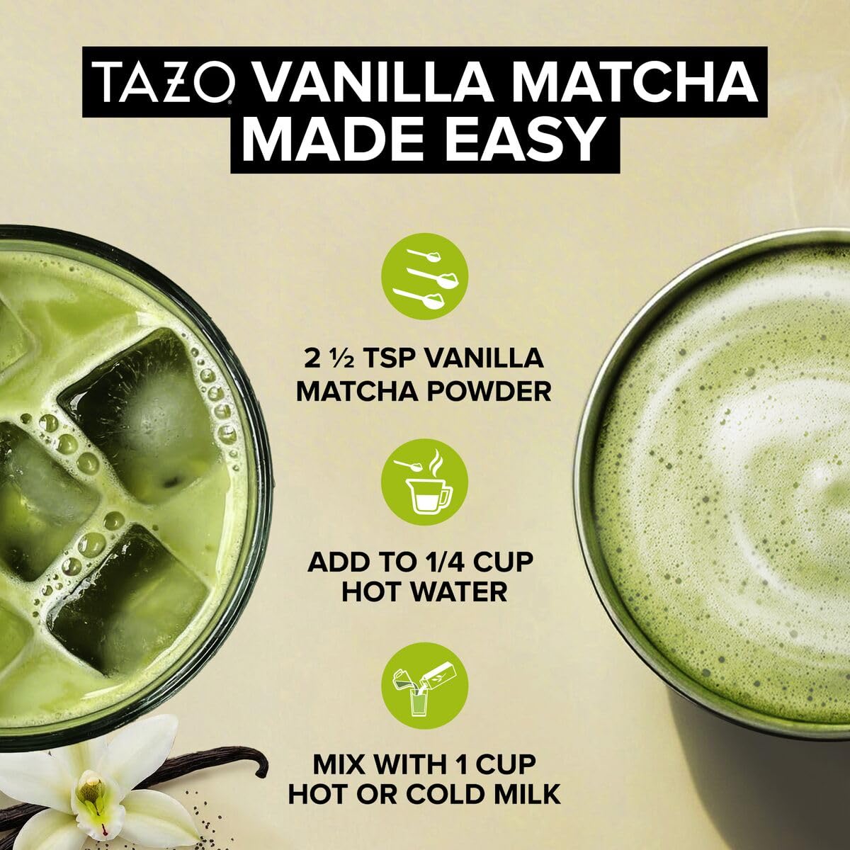 Organic Vanilla Matcha Latte (3.5 Ounce (Pack of 9))