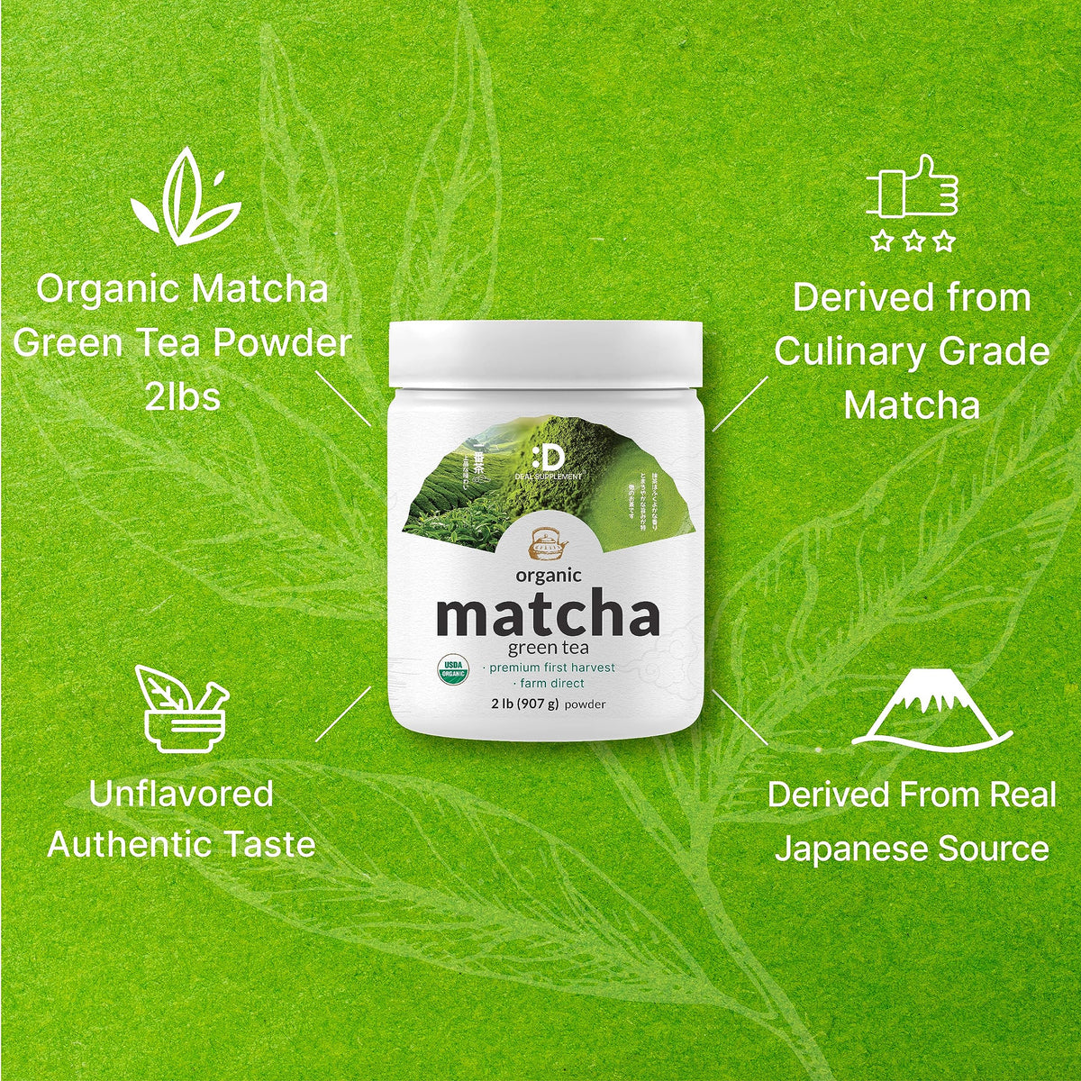 Organic Matcha Green Tea Powder (32 Ounce (Pack of 1))