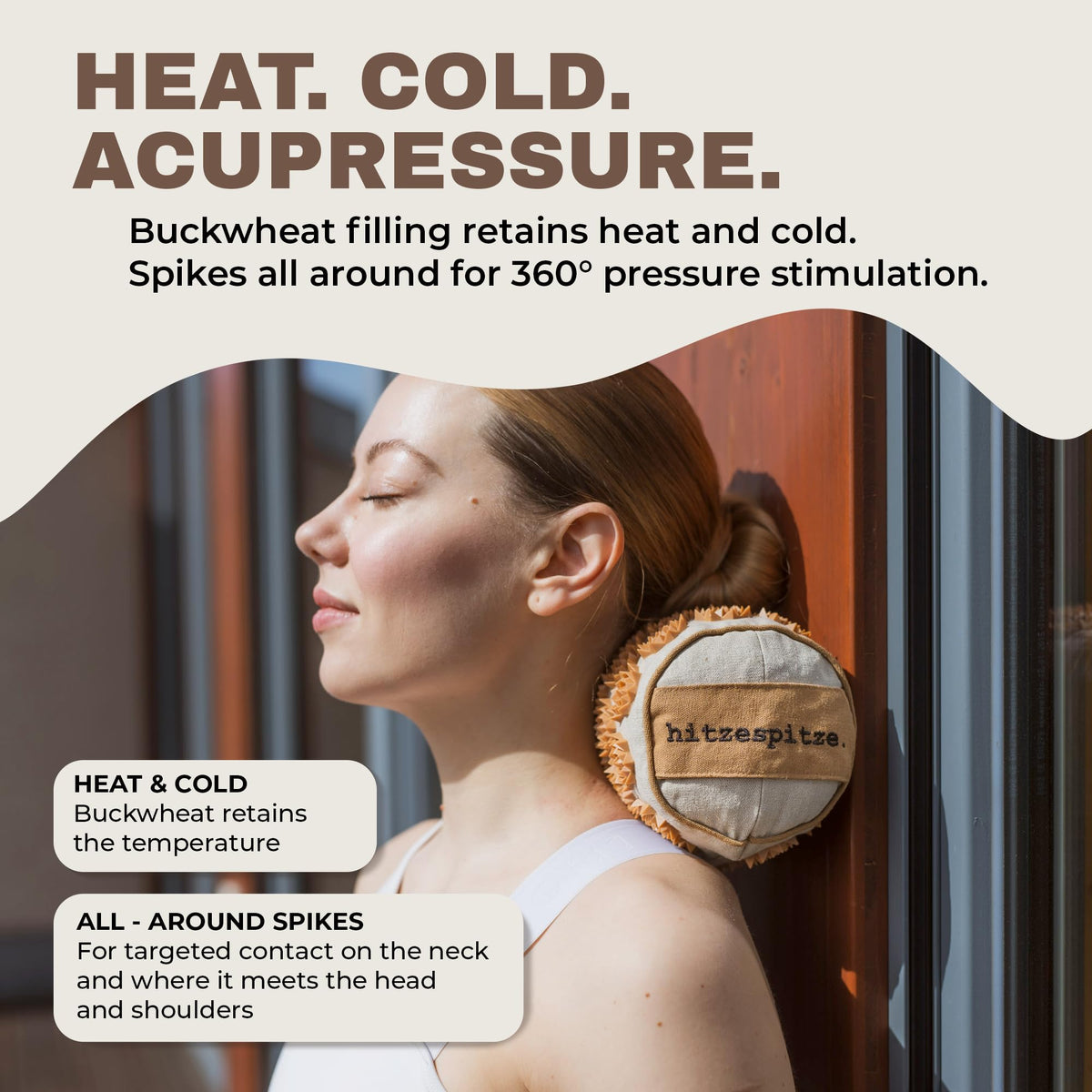 Acupressure Neck Roll with Thermo Effect (Neck-Roll)
