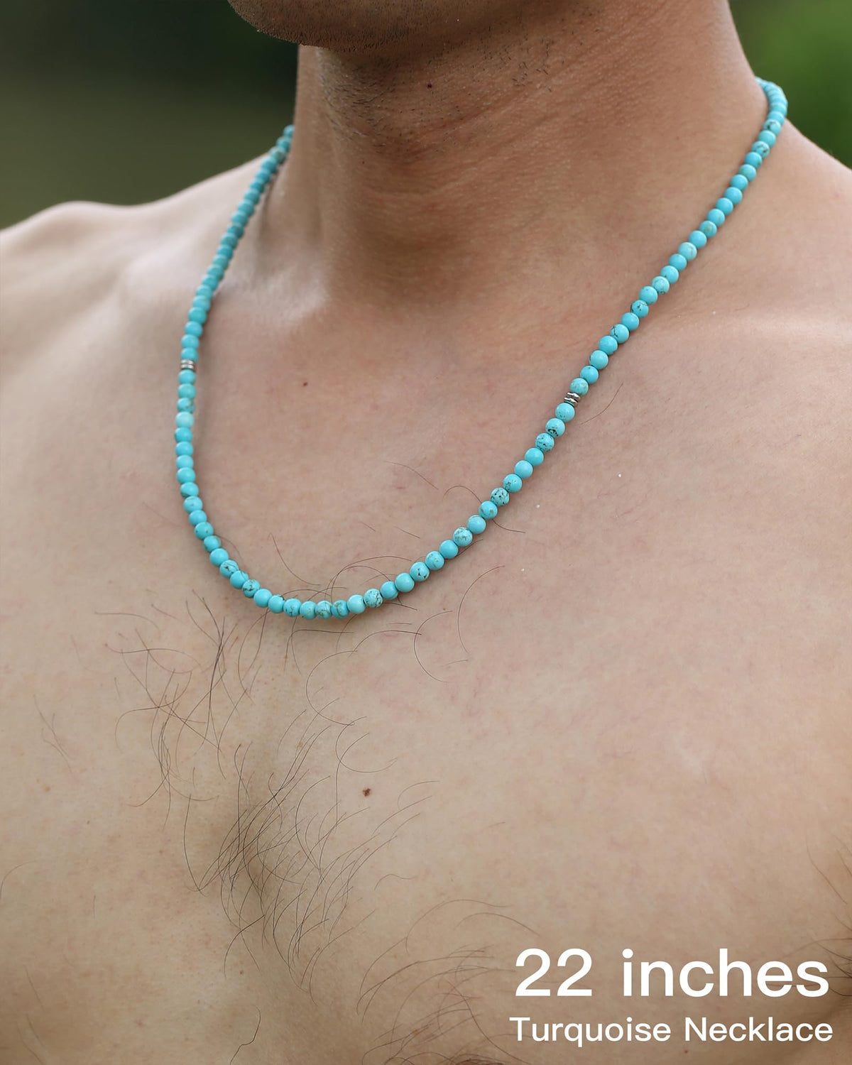 Necklaces for Men (20 inches / Turquoise)