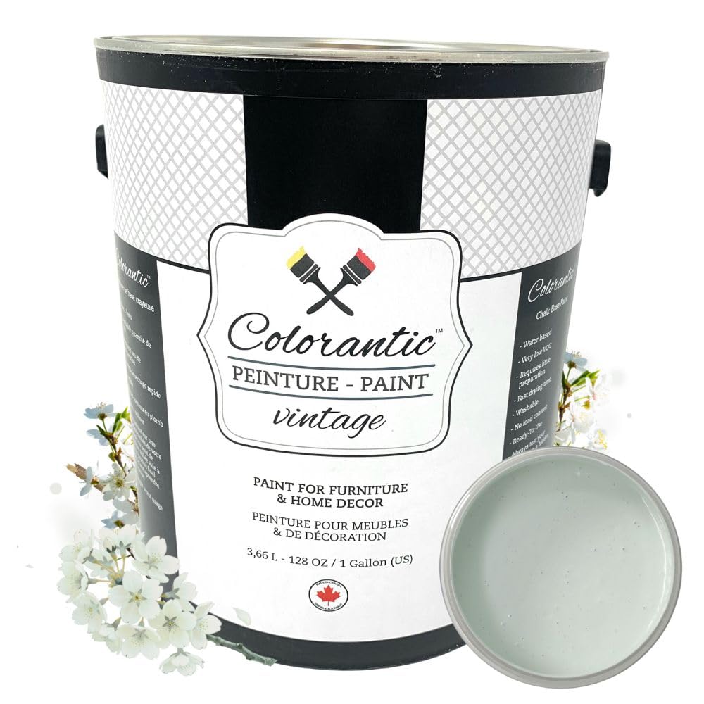 SPRING BREEZE Chalk Paint for Furniture DIY (Spring Breeze / 128 Fl Oz (Pack of 1))