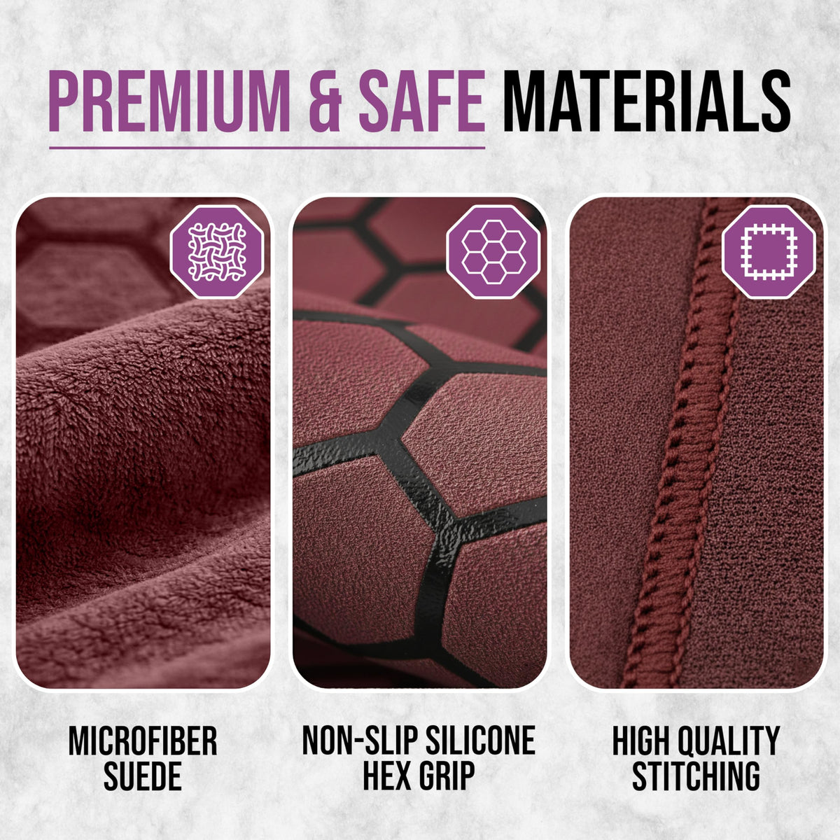 Hot Yoga Mat Towel (Burgundy)