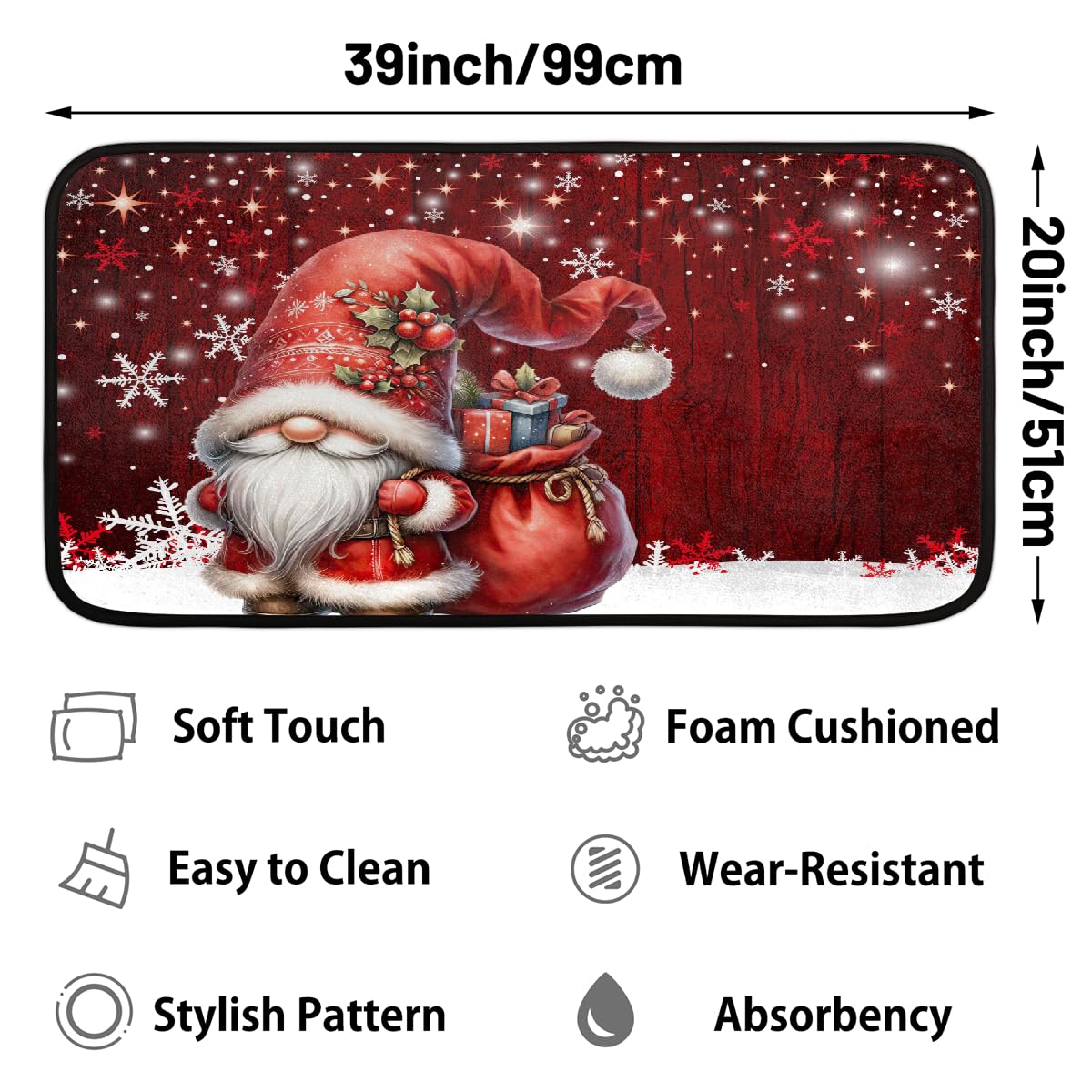 Gnome Kitchen Rug Non (B:d-35)