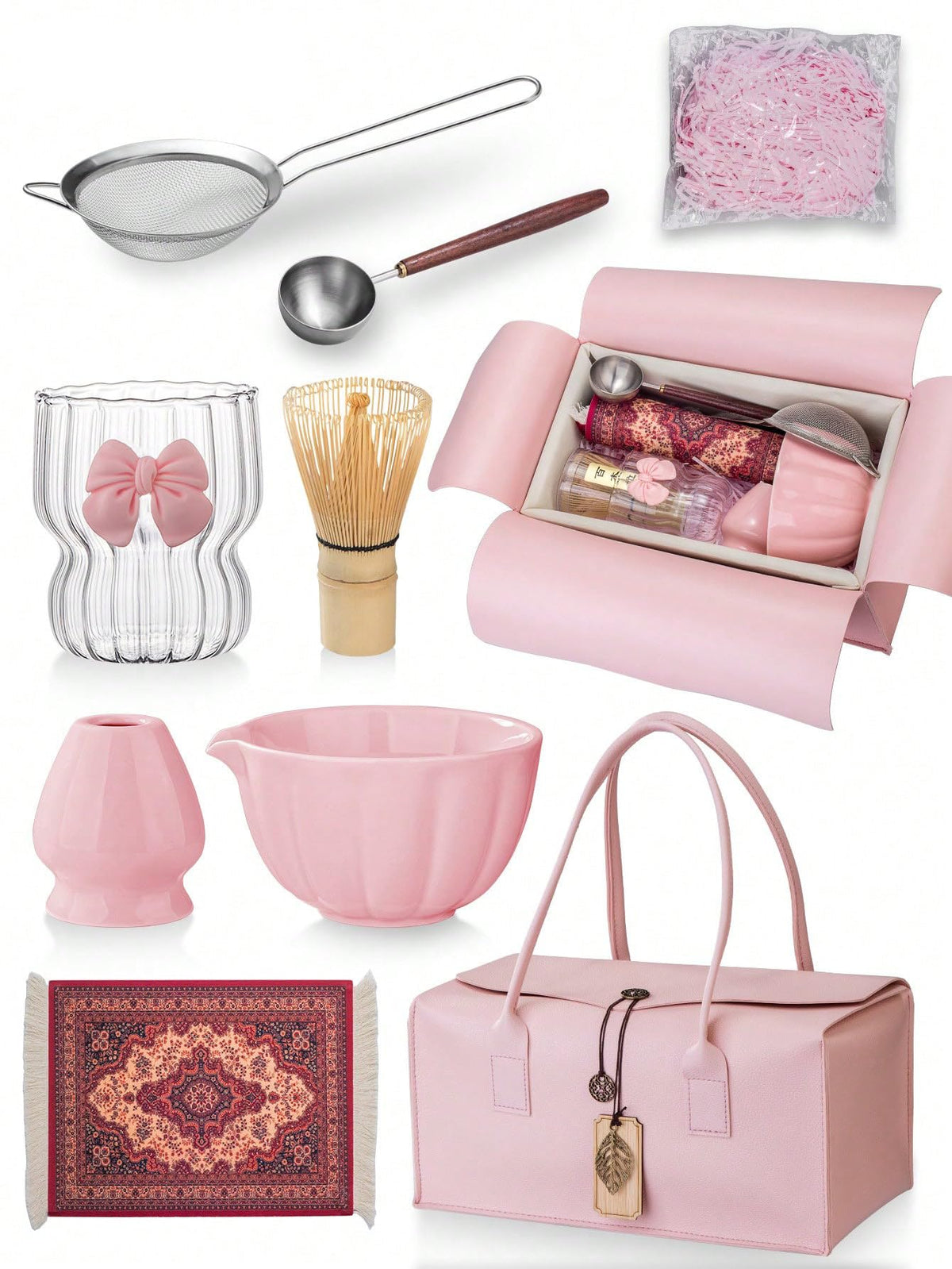 Matcha Whisk Set (Pink)