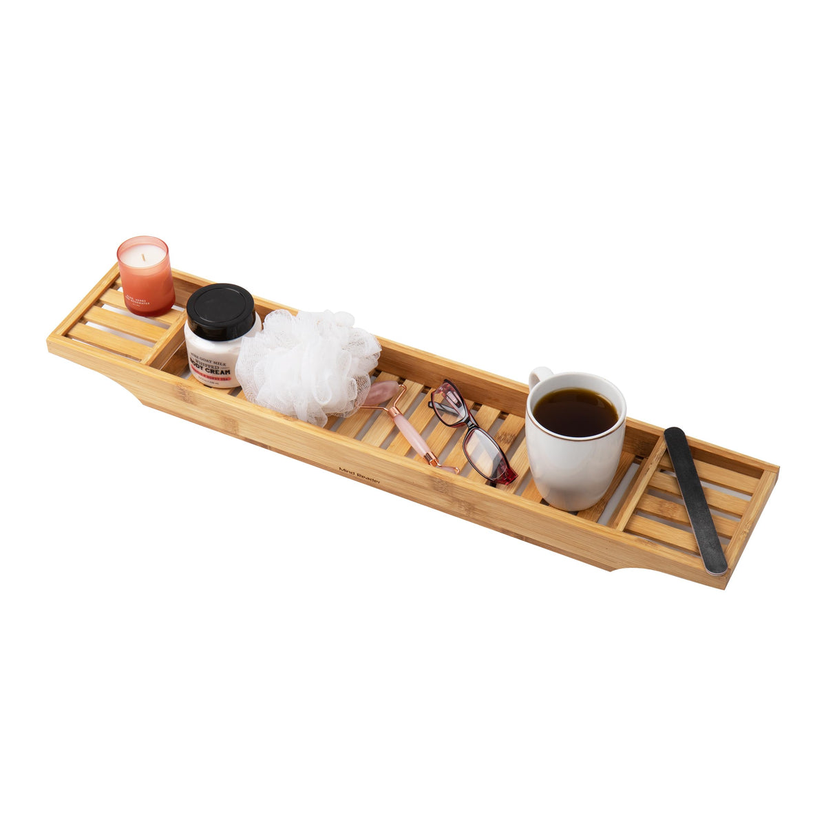 Bathtub Tray Shower Organizer (Brown / 27.5" x 5.8" x 1.8" / Bathtub Tray)