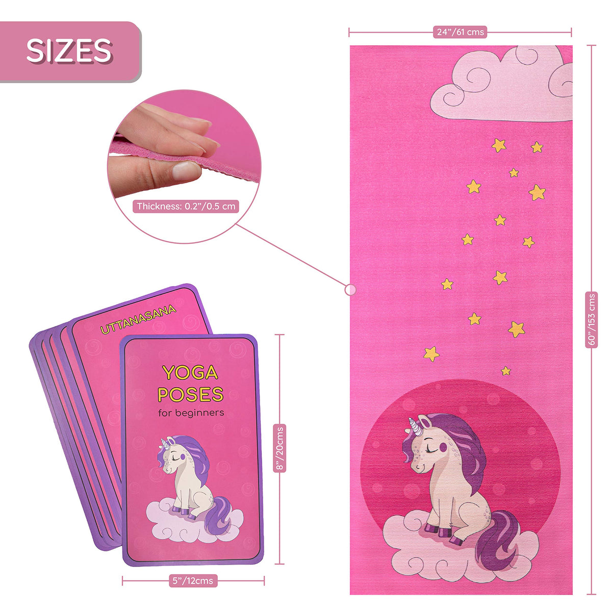 Unicorn Kids Yoga Mat Set (Unicorn)