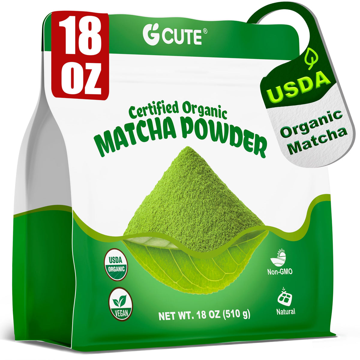Organic Matcha Powder (18 Ounce*1 Pack)