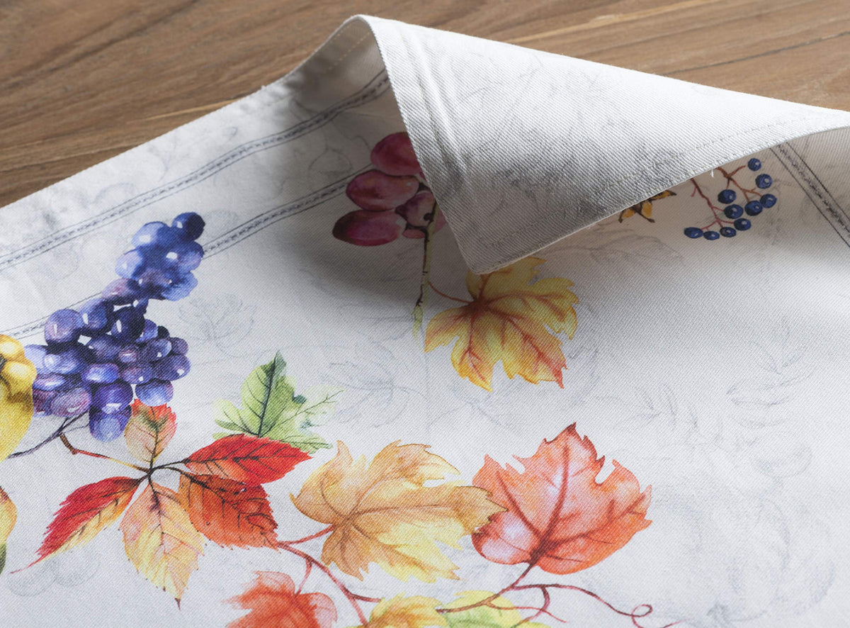 Placemats Set of 4 Reusable 100% Cotton (115 - Fruit D'hiver / 13" X 19" (Pack of 4))