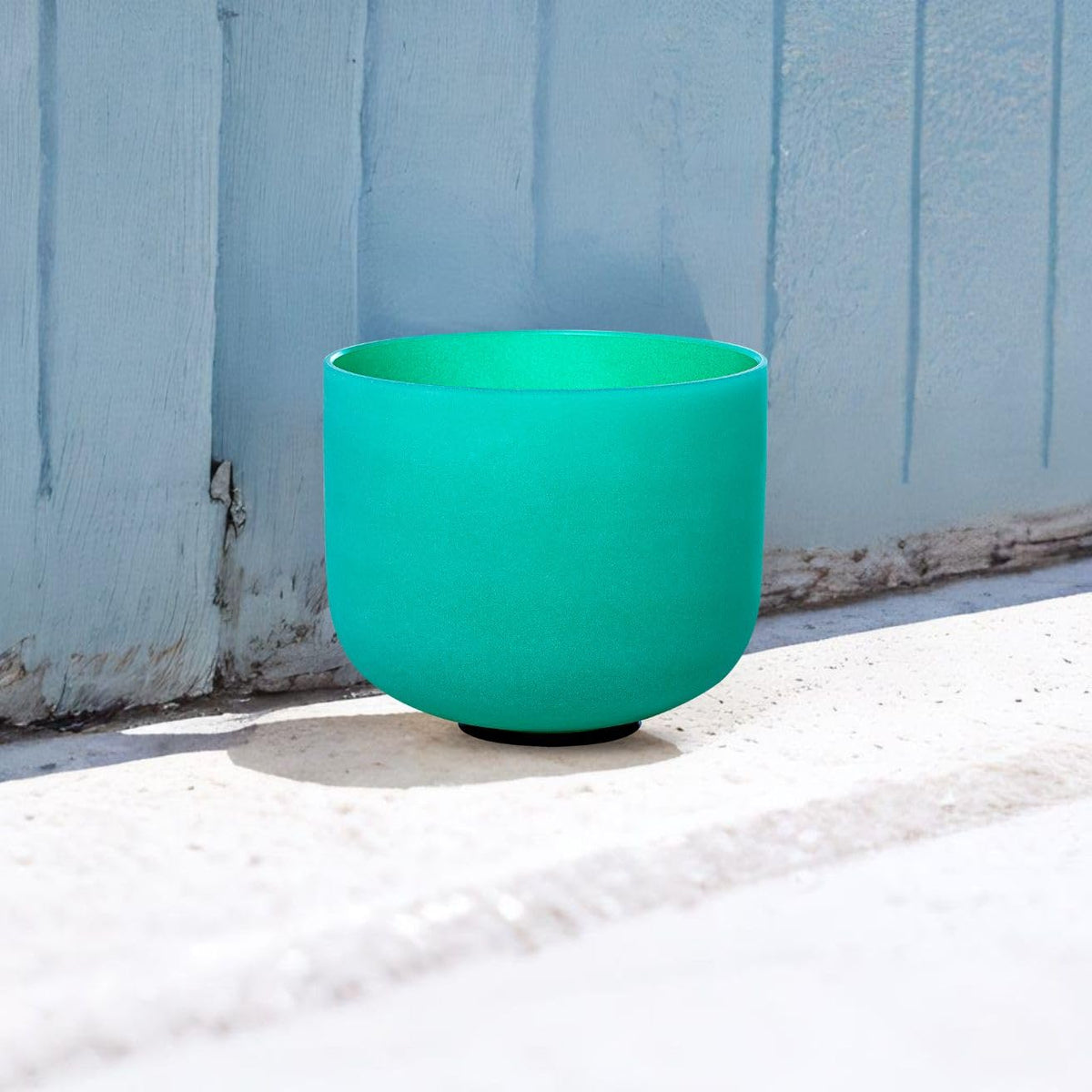 Crystal Singing Bowl 9 Inch Green F Note 432Hz (Green 9 Inch F)