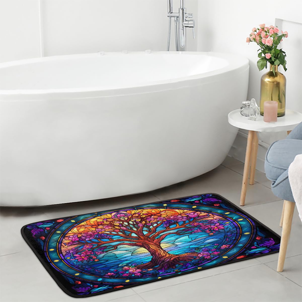 Tree of Life Kitchen Rugs Kitchen Mats Non Slip Floor Mat (Color 2)