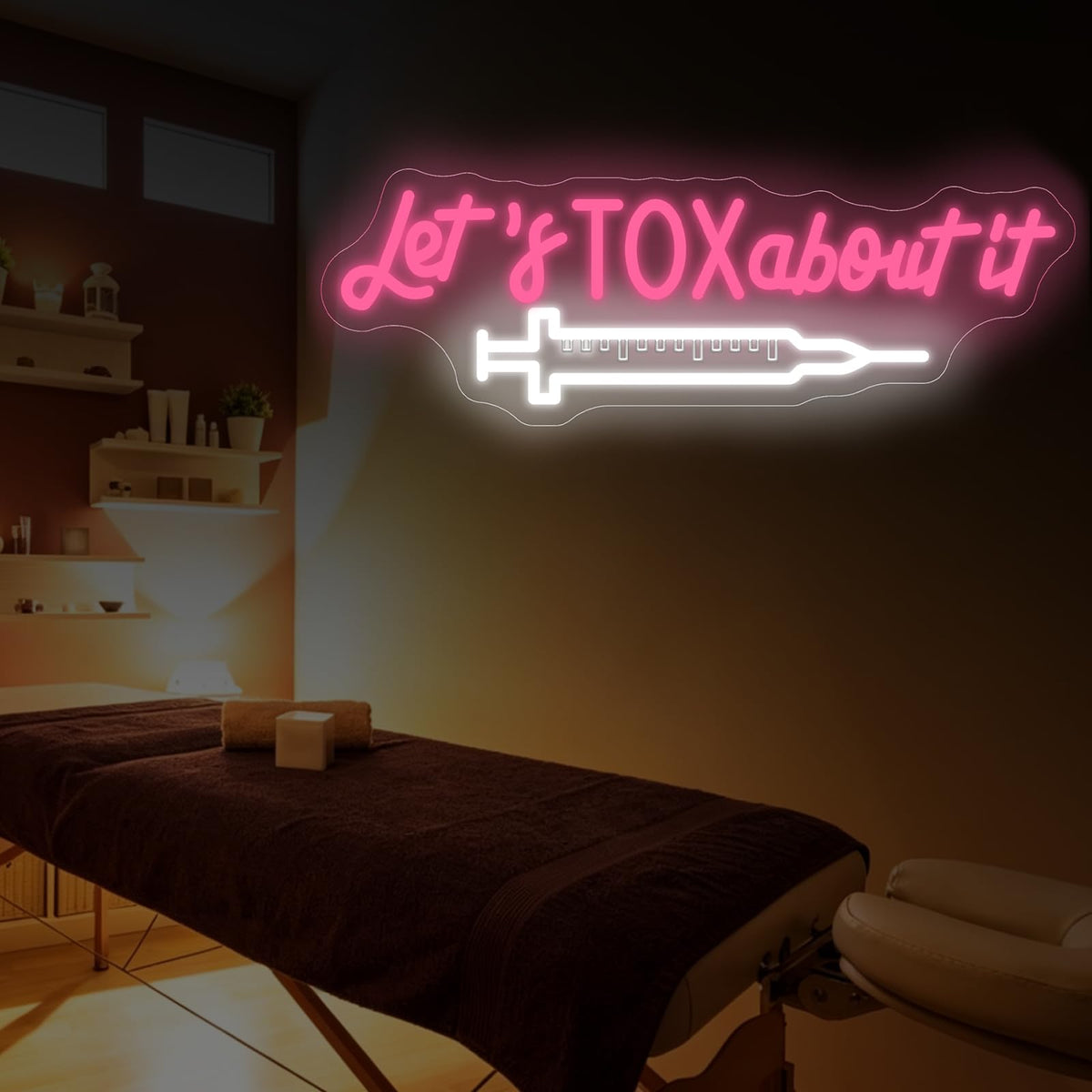 Let's Tox about it Neon Sign Botox LED Light Injector Spa Studio Decor (Tox-3)