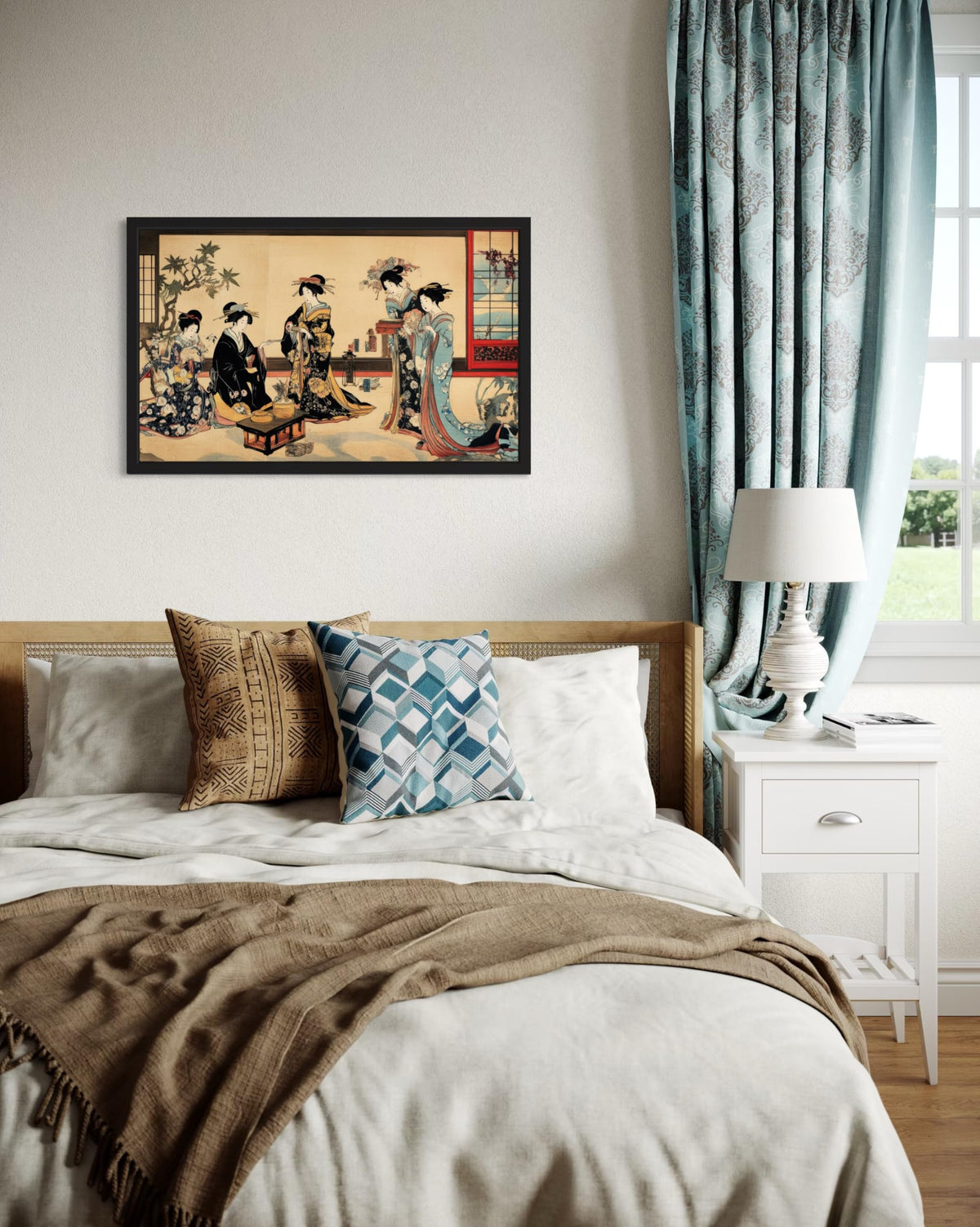 Geisha House Unframed Wall Art Print Poster (Geisha House / 24"L x 18"W)