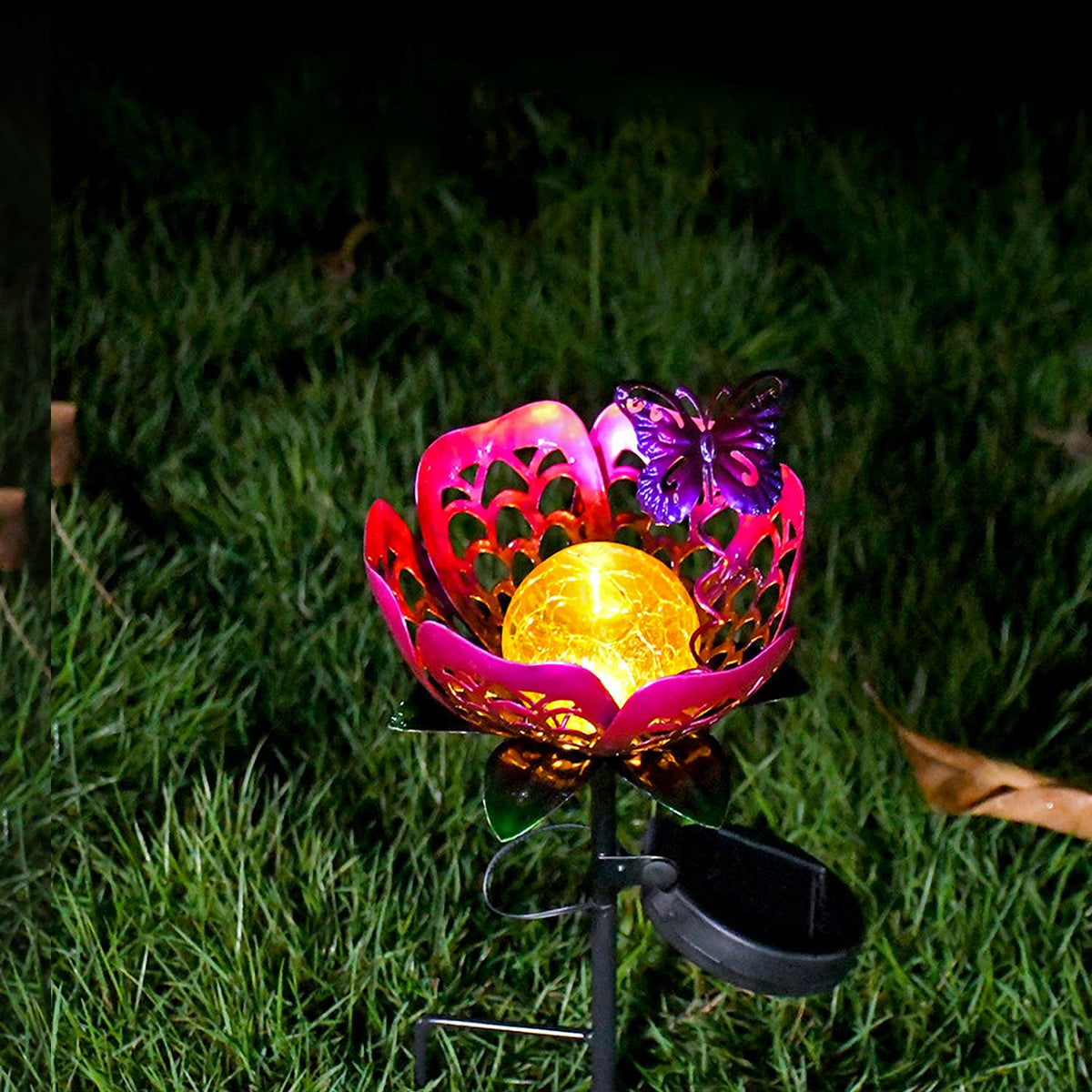Solar Lights Outdoor Garden Decor (Purple)