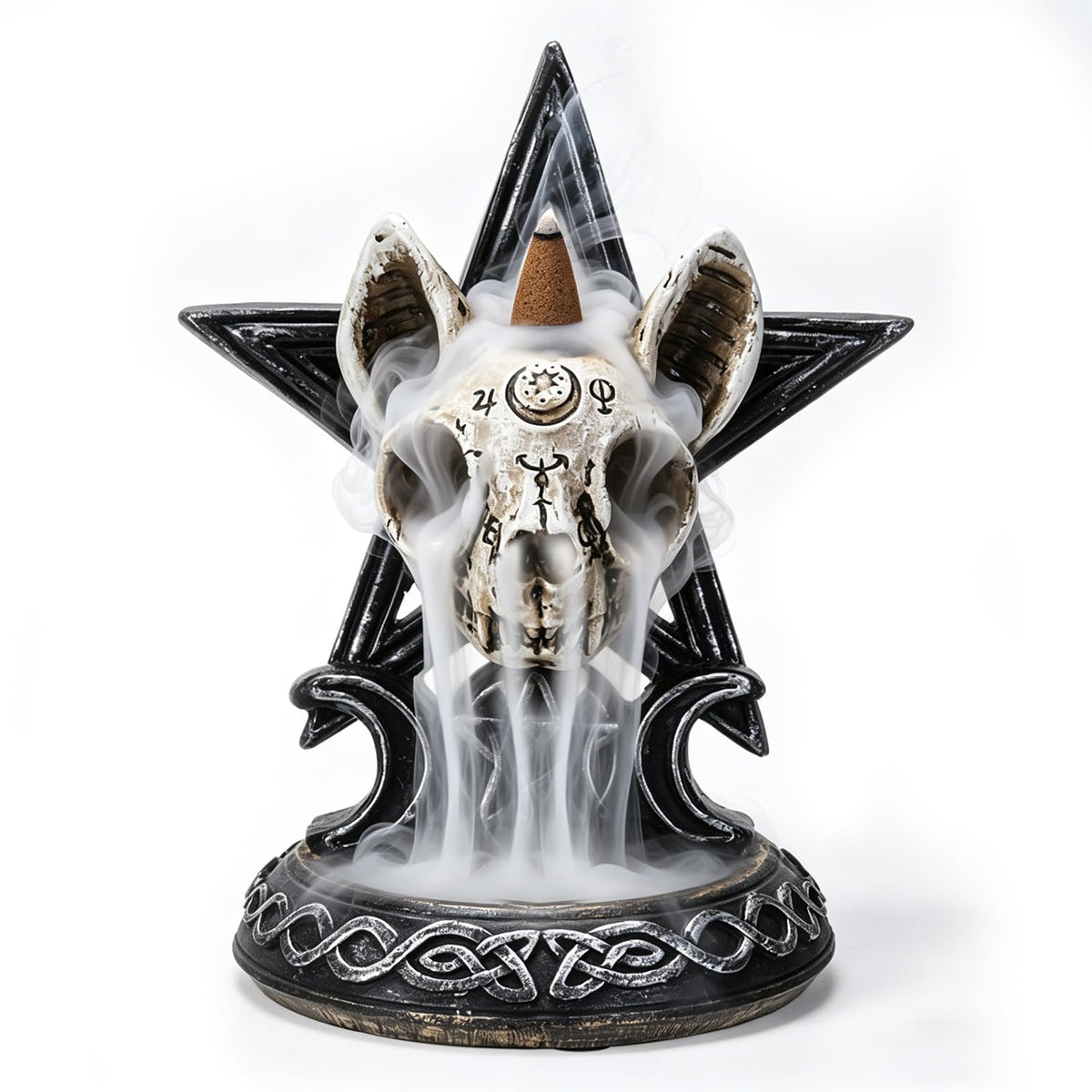 Cat Skull Backflow Incense Burner (Multi-color Cat Skull)
