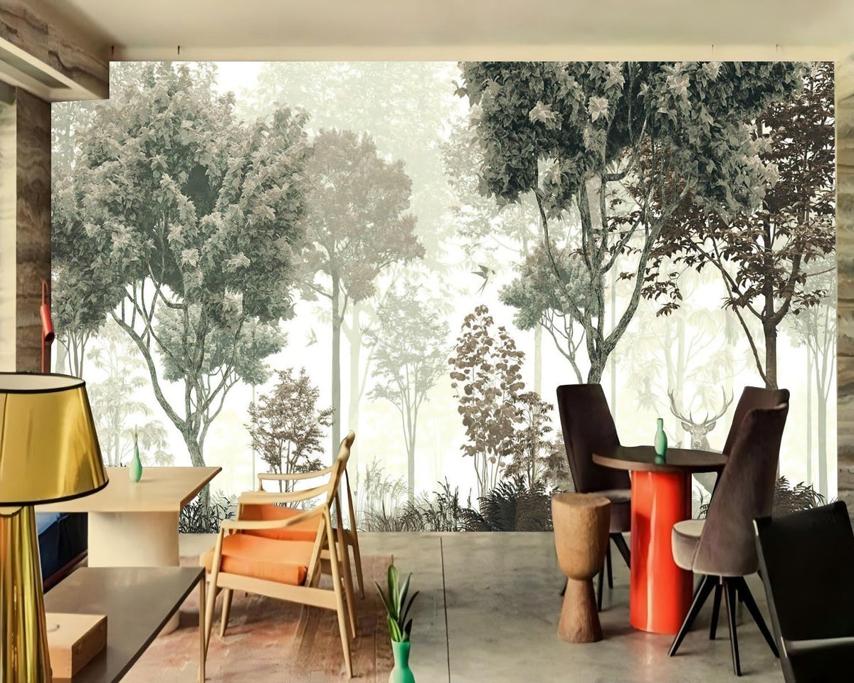 Peel Stick Wall Mural Wallpaper Forest 160"x108" Decor G05 (G05 / 160" x 108")