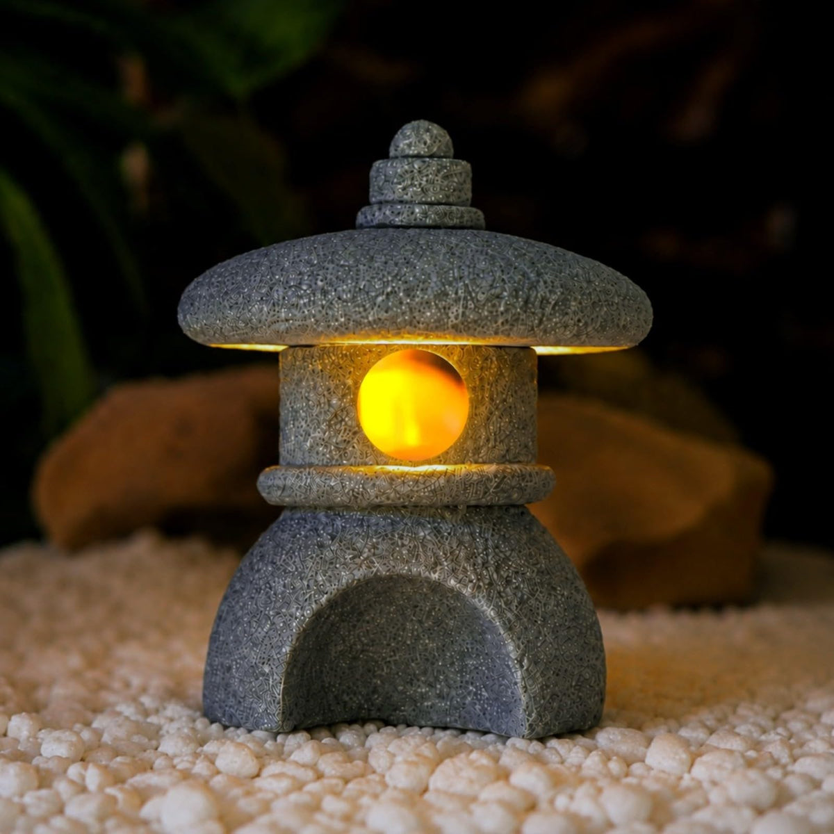 Japanese Pagoda LED Lamp Statue Figurine (Style K)