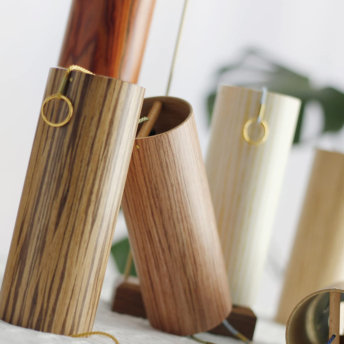 Chakra Chimes Natural Bamboo Wind Chimes Meditation Chord Windchime Wind Bell for Home Decoration Zen Mindfulness Crown Chakra (Crown)