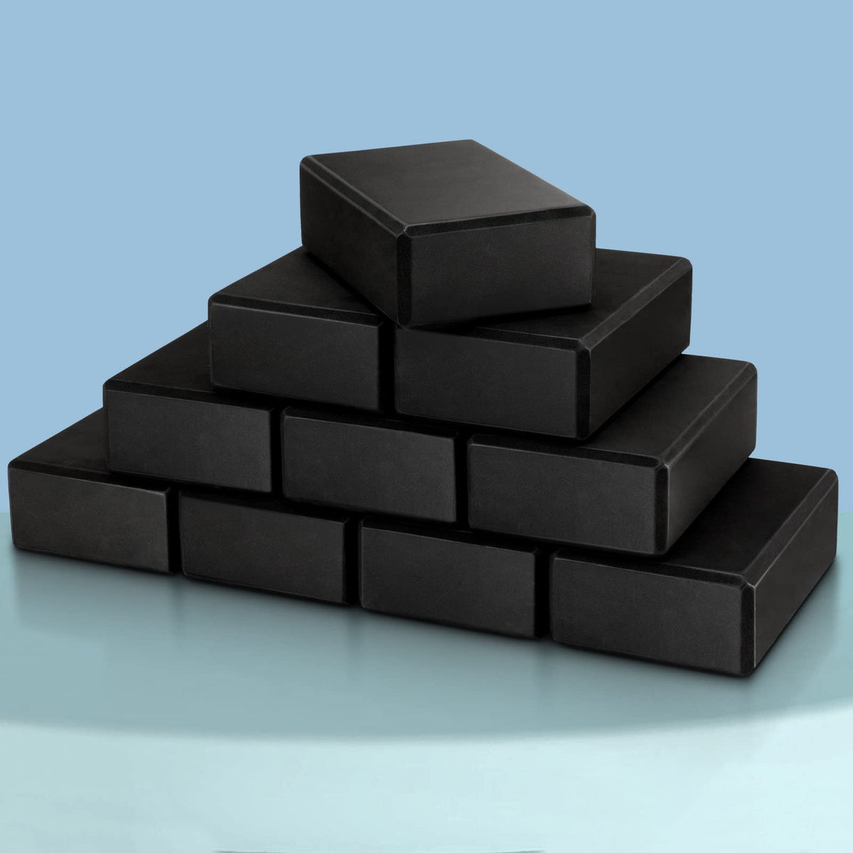 10 Pcs Yoga Blocks Bulk (Black)
