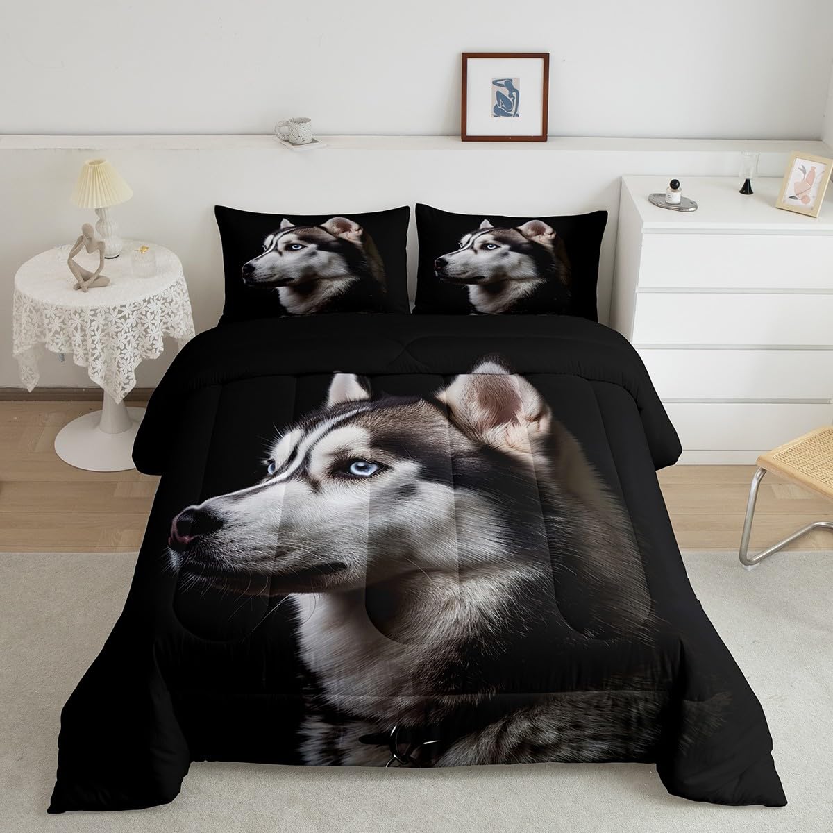 Husky Comforter Set Twin Size Bedding Set for Kids (Multi 22 / Twin)