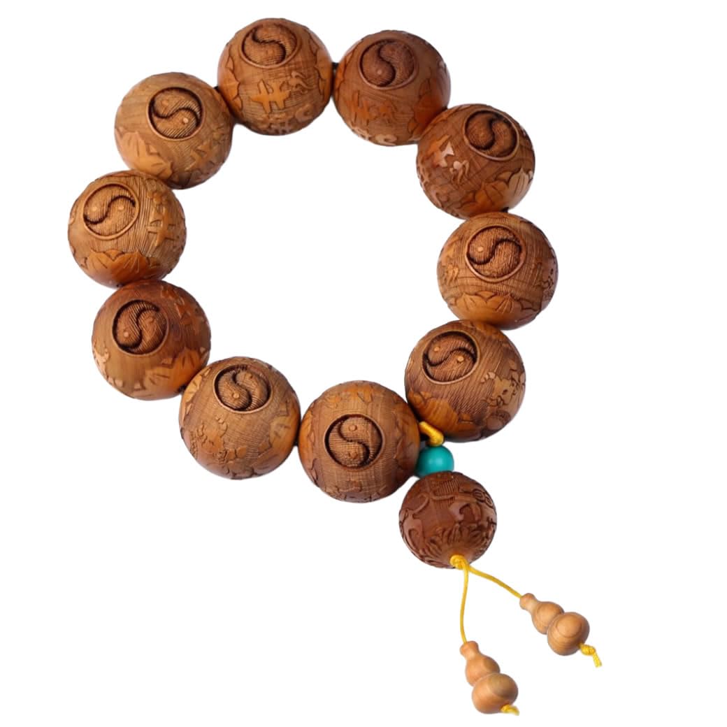 Unisex Thuja Sutchuenensis Wood Beads Wooden Bracelet Necklace Prayer Mala Wristband Bracelet