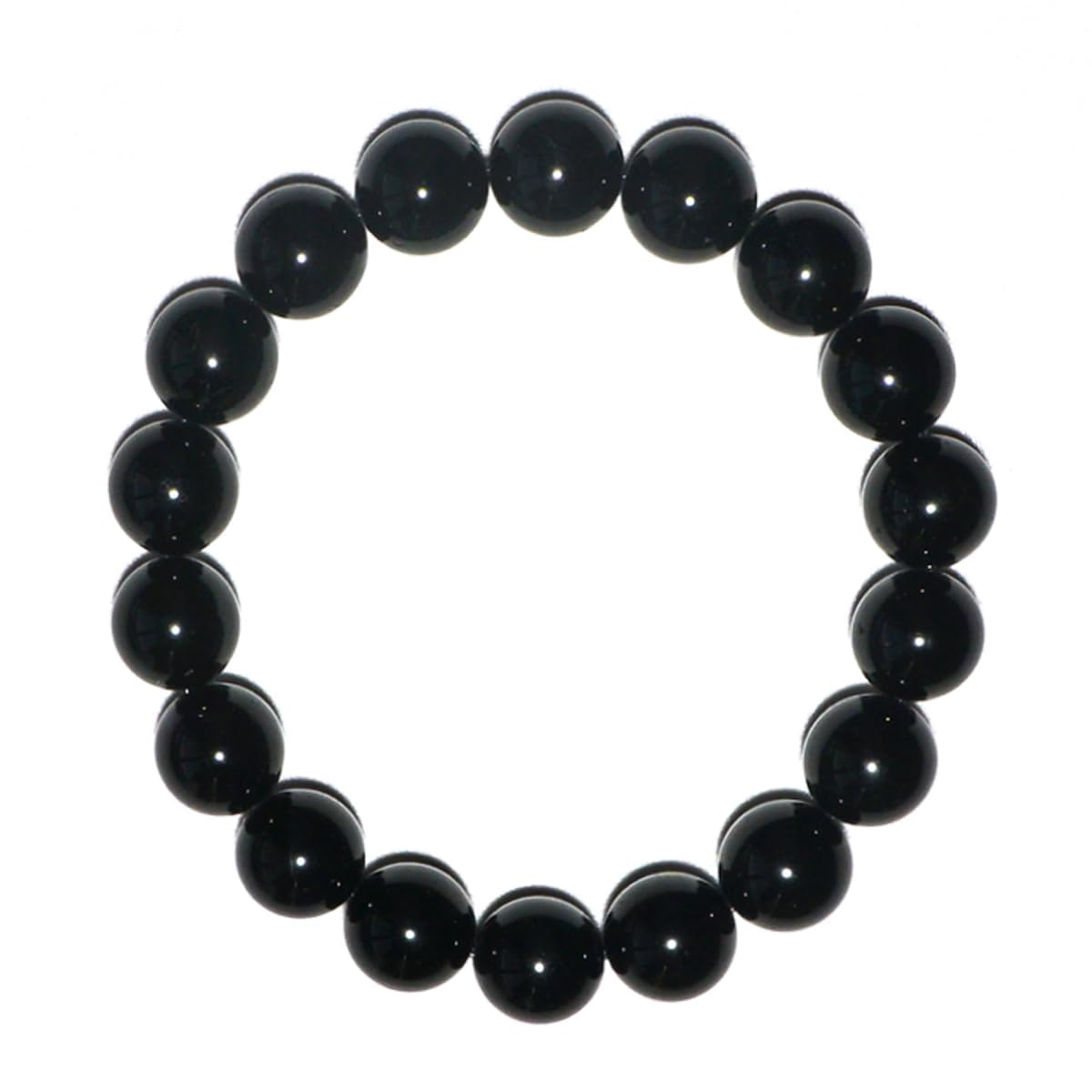 12mm Black Onyx Bracelet for Men Women (12mm Black Onyx Bracelet)