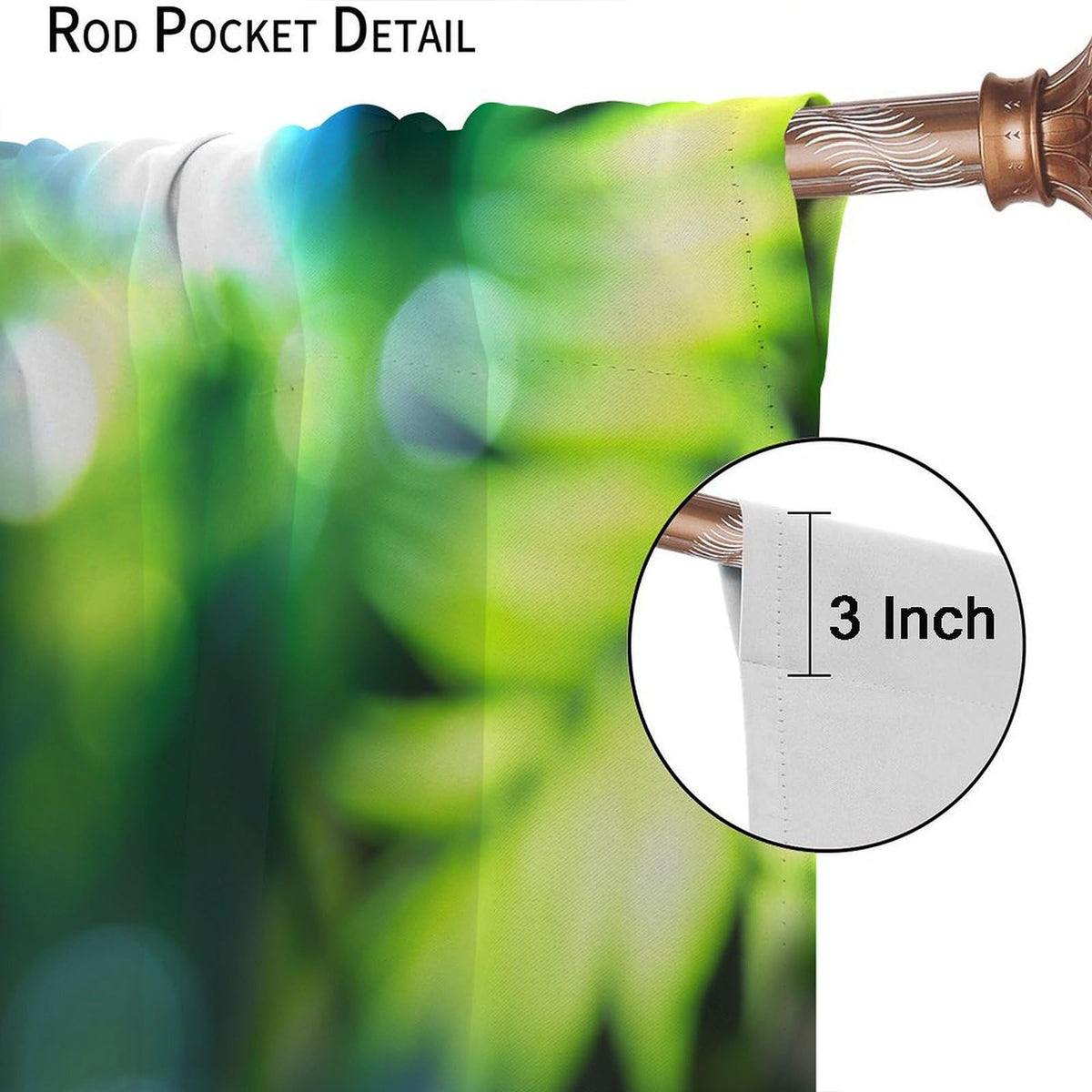 Zen Garden Curtains (31.5"W x 72"L (Pack of 2) / Style-4)
