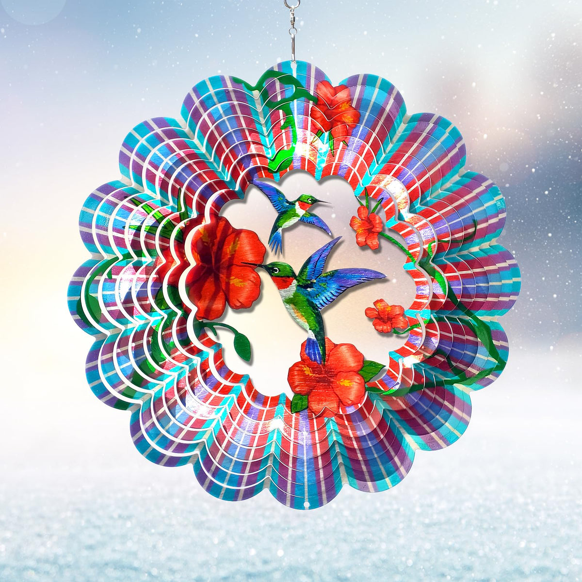 Hummingbird Wind Spinner (Mandala Hummingbird)